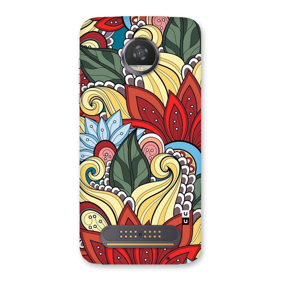 Cute Doodle Back Case for Moto Z2 Play