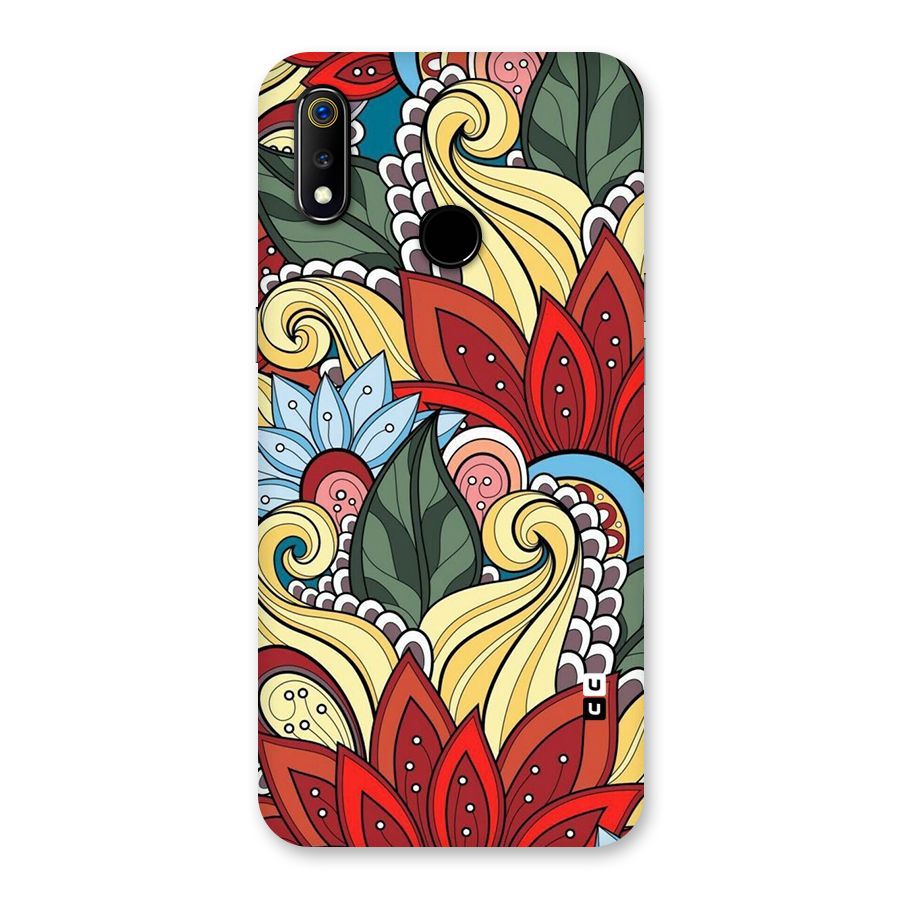 Cute Doodle Back Case for Realme 3
