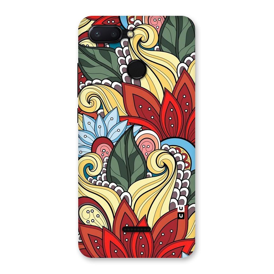 Cute Doodle Back Case for Redmi 6