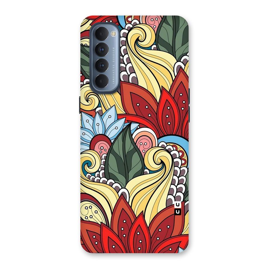 Cute Doodle Back Case for Reno4 Pro