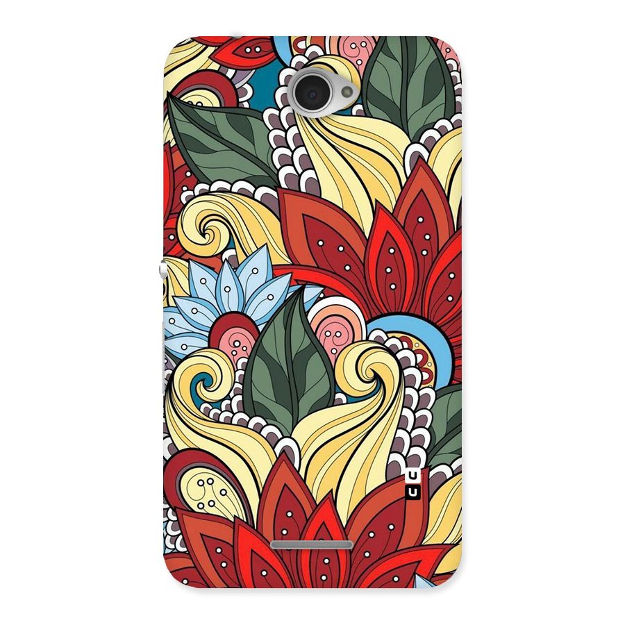 Cute Doodle Back Case for Sony Xperia E4