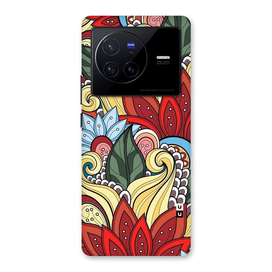 Cute Doodle Back Case for Vivo X80