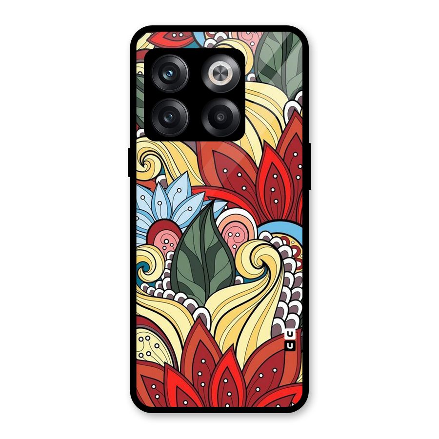 Cute Doodle Glass Back Case for OnePlus 10T