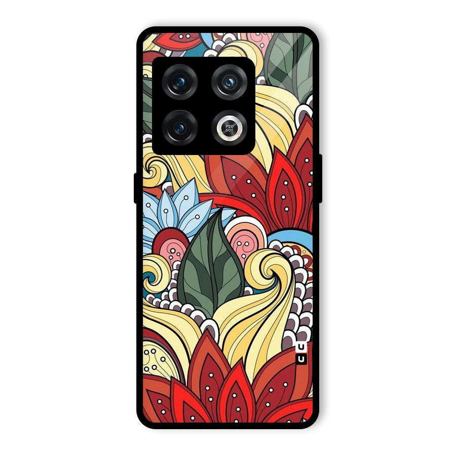 Cute Doodle Glass Back Case for OnePlus 10 Pro 5G