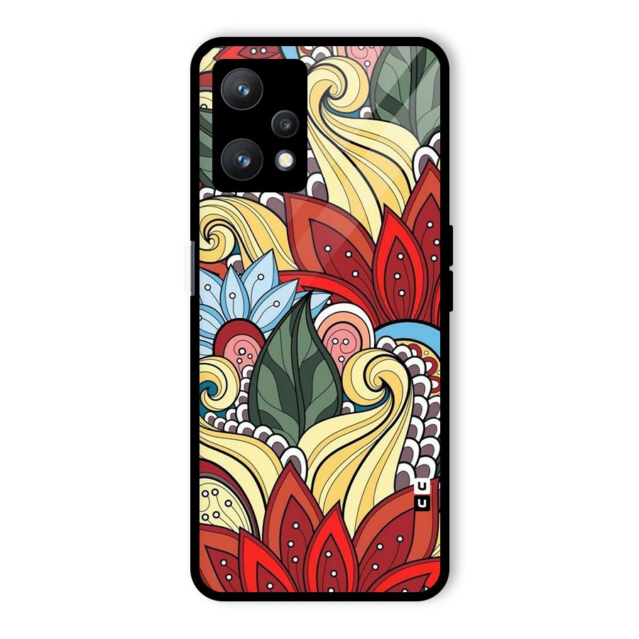 Cute Doodle Glass Back Case for Realme 9 Pro 5G