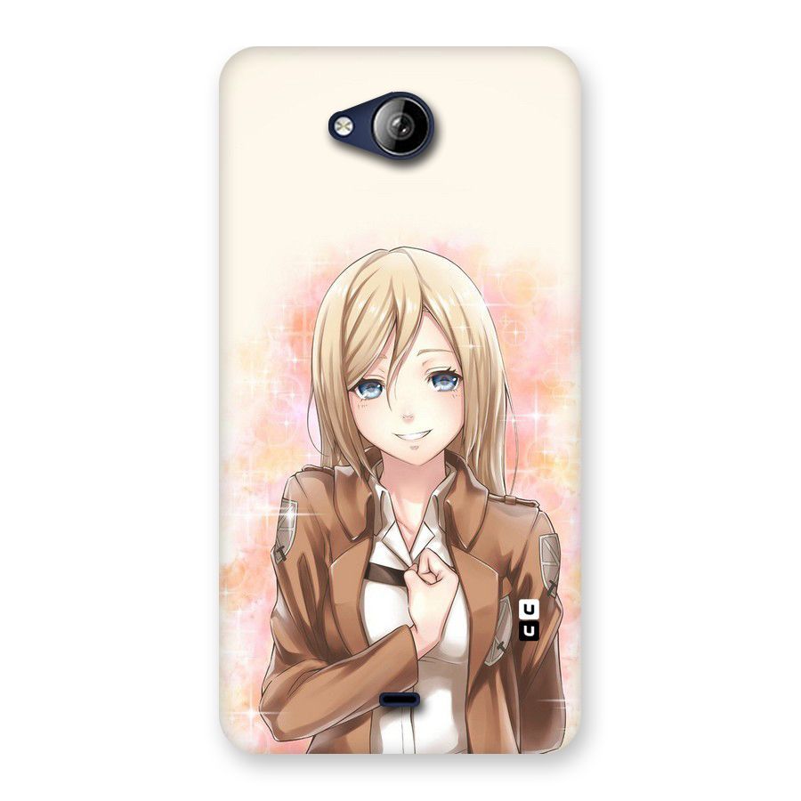 Cute Girl Art Back Case for Canvas Play Q355