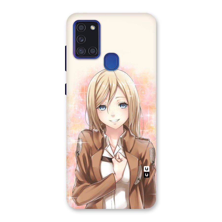 Cute Girl Art Back Case for Galaxy A21s
