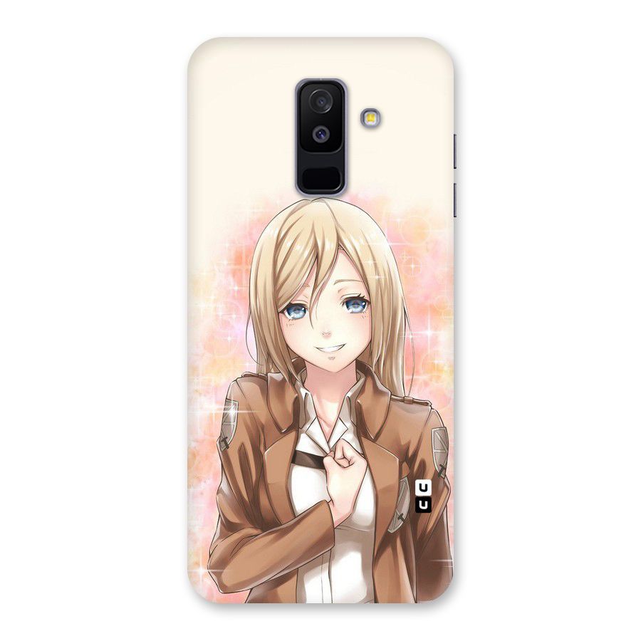 Cute Girl Art Back Case for Galaxy A6 Plus