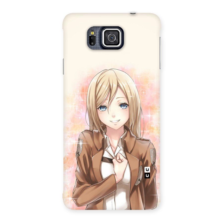 Cute Girl Art Back Case for Galaxy Alpha