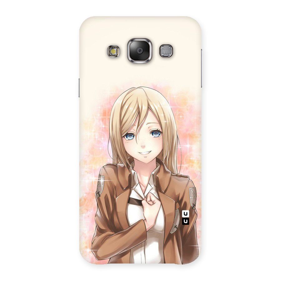 Cute Girl Art Back Case for Galaxy E7
