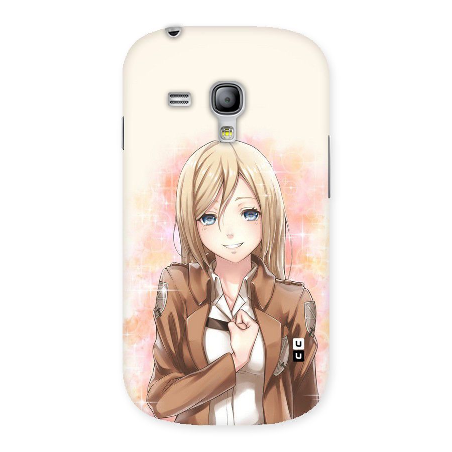 Cute Girl Art Back Case for Galaxy S3 Mini