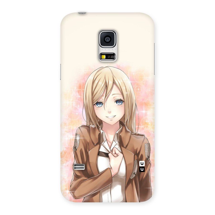 Cute Girl Art Back Case for Galaxy S5 Mini