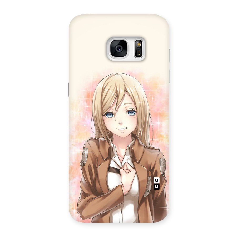 Cute Girl Art Back Case for Galaxy S7 Edge