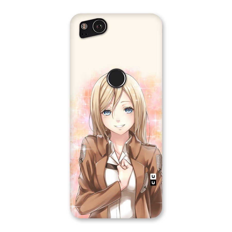 Cute Girl Art Back Case for Google Pixel 2