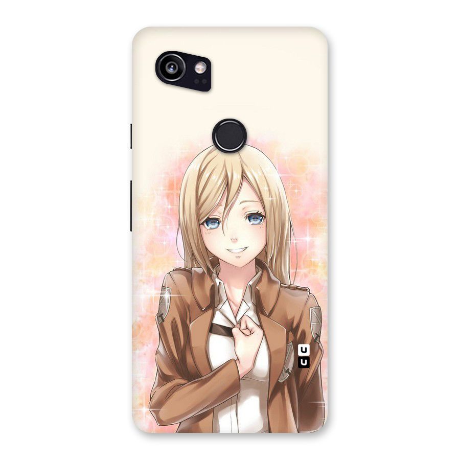 Cute Girl Art Back Case for Google Pixel 2 XL