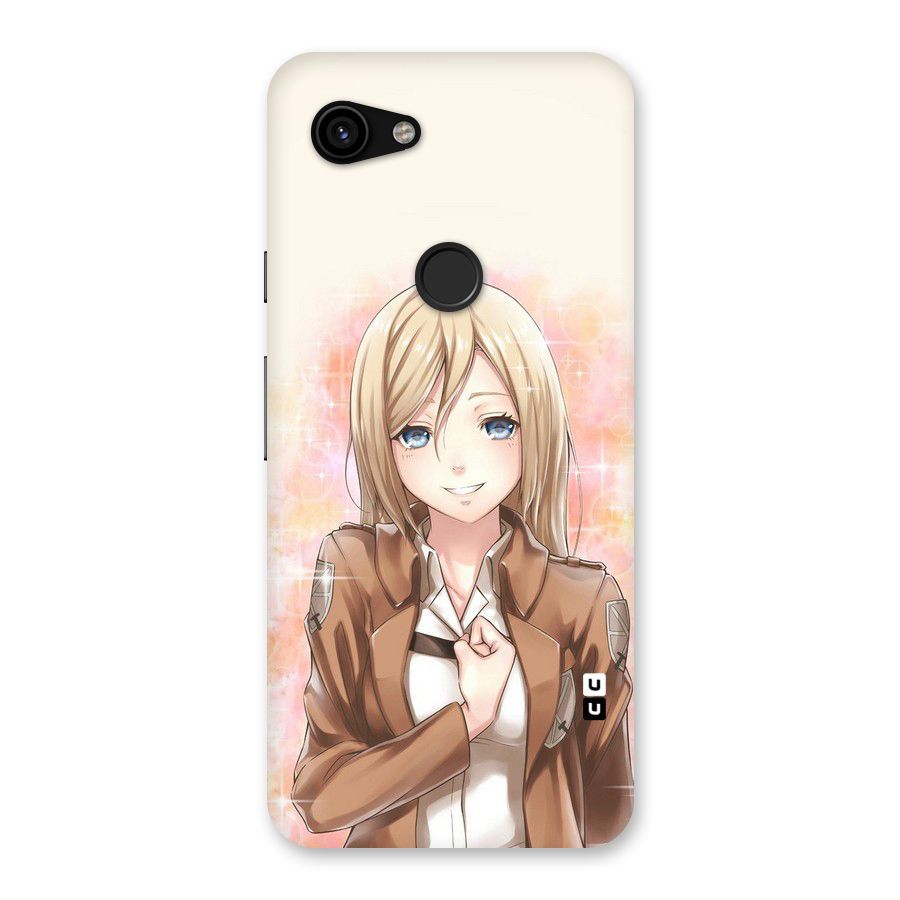 Cute Girl Art Back Case for Google Pixel 3a
