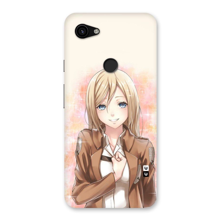 Cute Girl Art Back Case for Google Pixel 3a XL