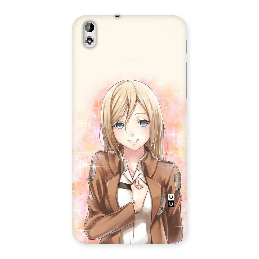 Cute Girl Art Back Case for HTC Desire 816g