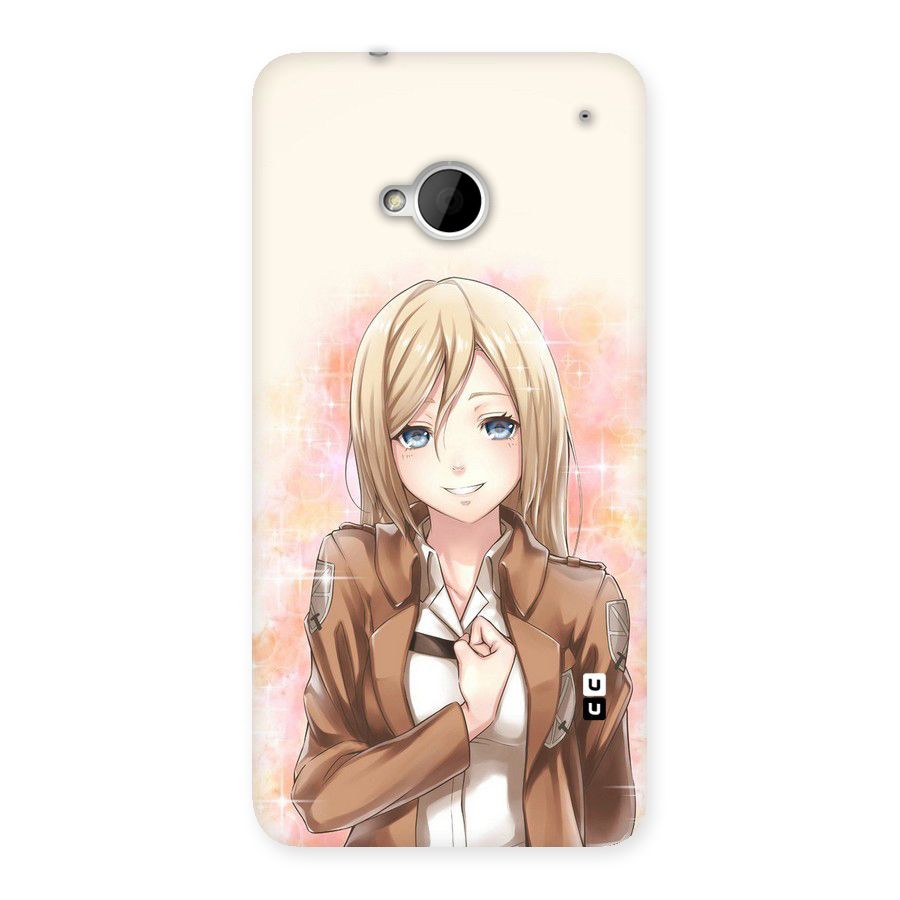 Cute Girl Art Back Case for HTC One M7