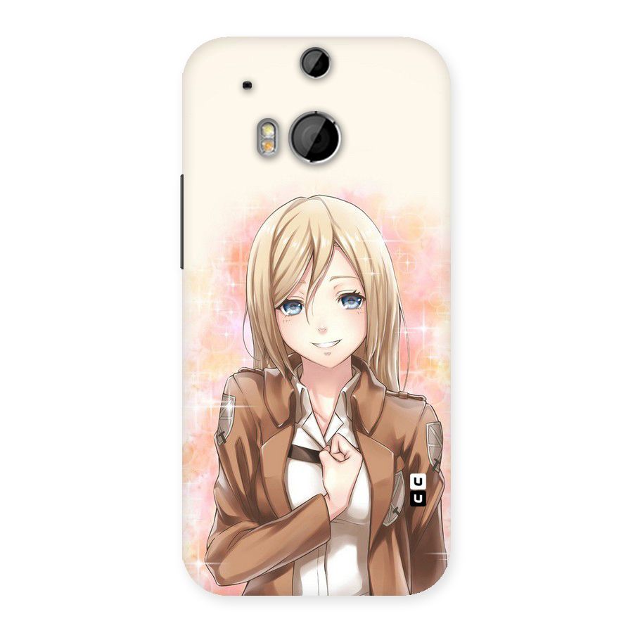 Cute Girl Art Back Case for HTC One M8