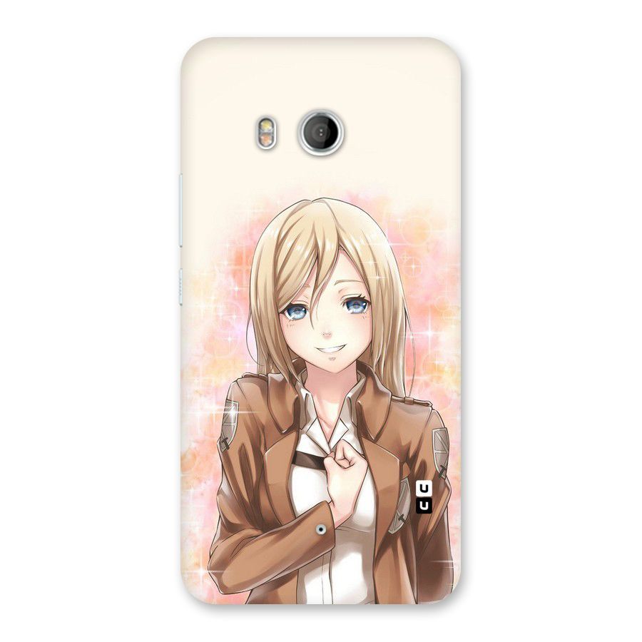 Cute Girl Art Back Case for HTC U11