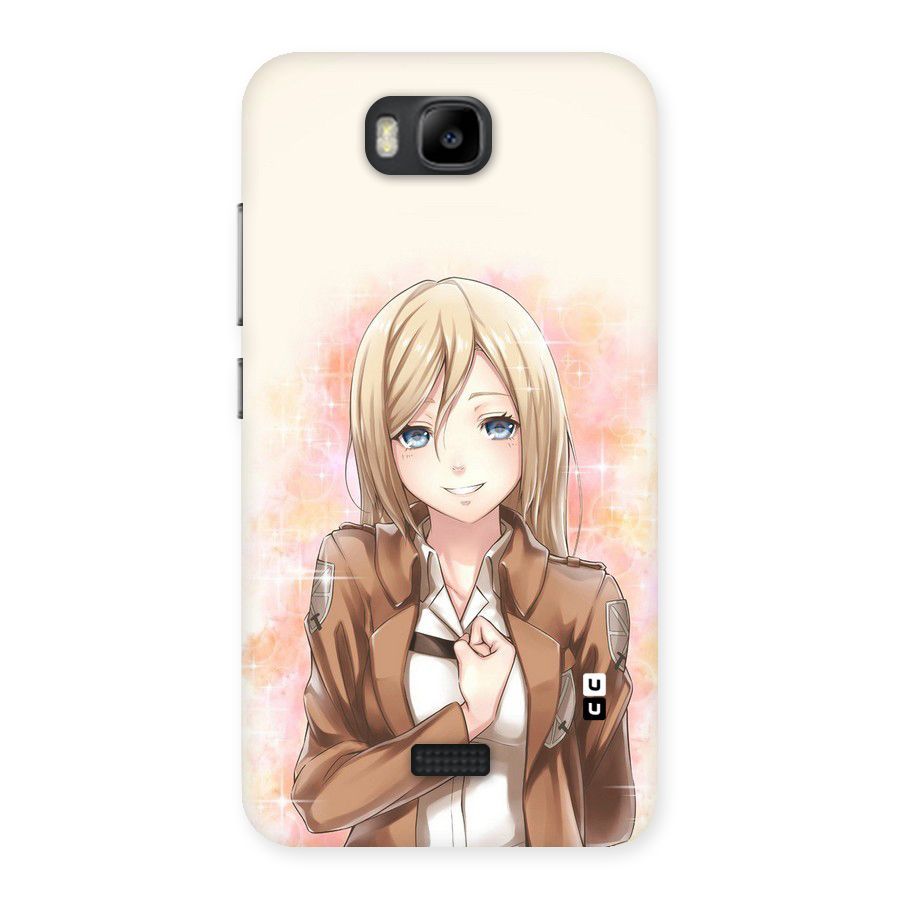 Cute Girl Art Back Case for Honor Bee