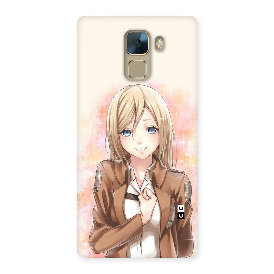 Cute Girl Art Back Case for Huawei Honor 7