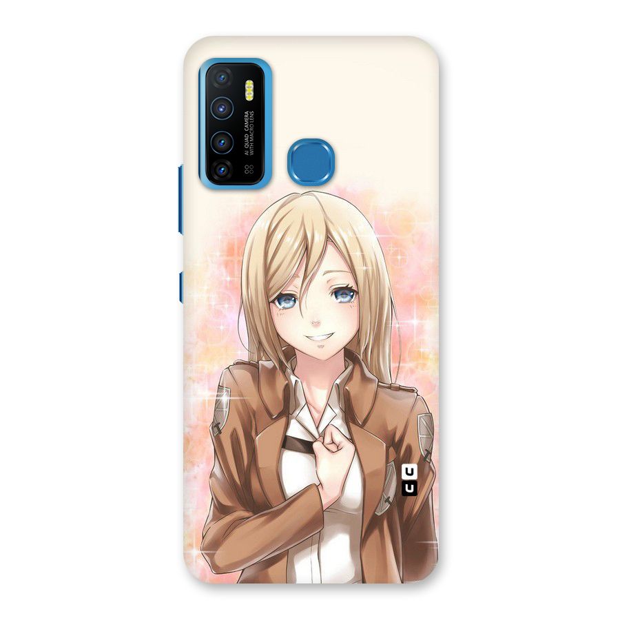 Cute Girl Art Back Case for Infinix Hot 9