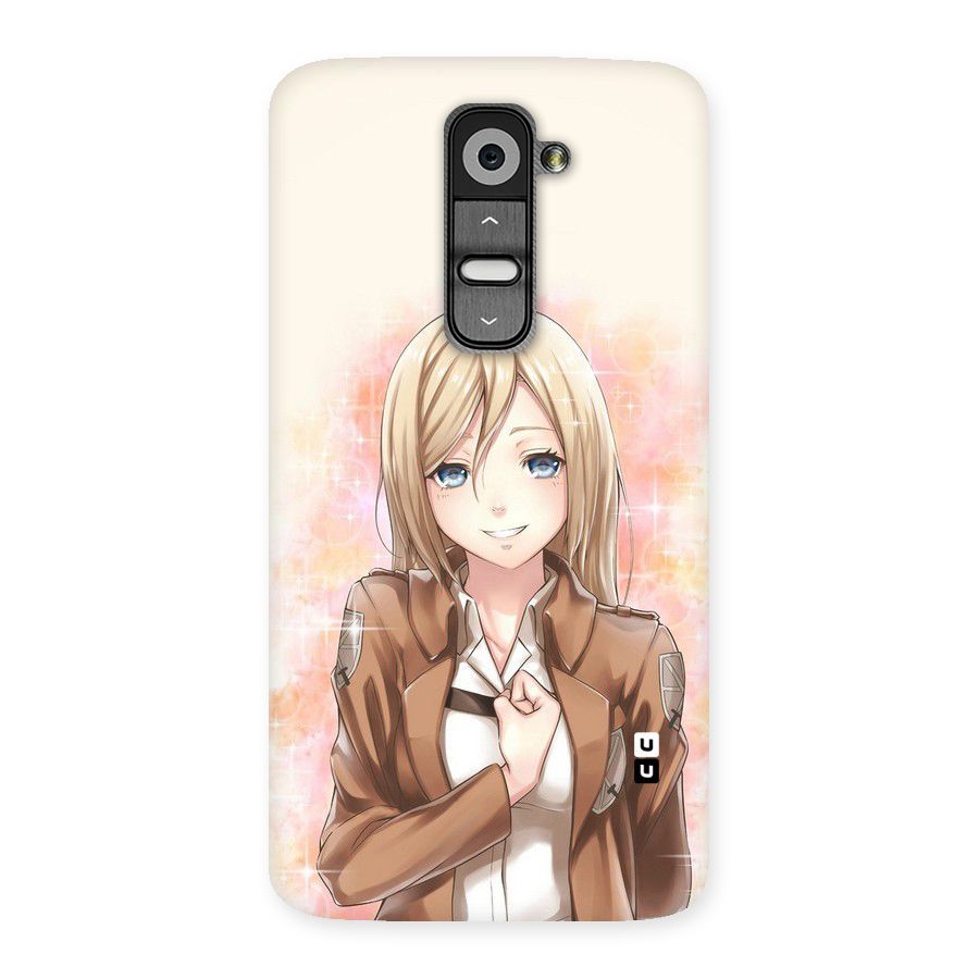 Cute Girl Art Back Case for LG G2