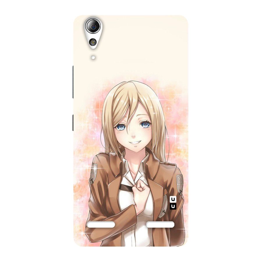 Cute Girl Art Back Case for Lenovo A6000 Plus