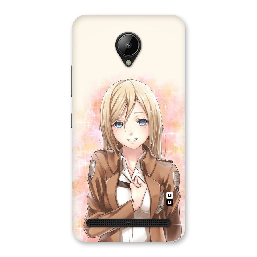 Cute Girl Art Back Case for Lenovo C2