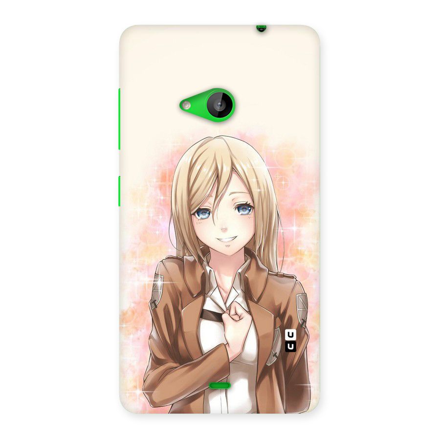 Cute Girl Art Back Case for Lumia 535