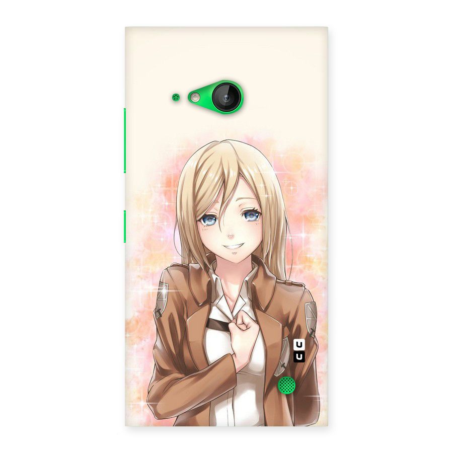 Cute Girl Art Back Case for Lumia 730