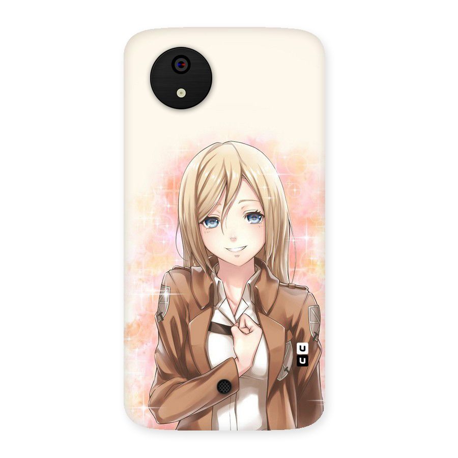 Cute Girl Art Back Case for Micromax Canvas A1