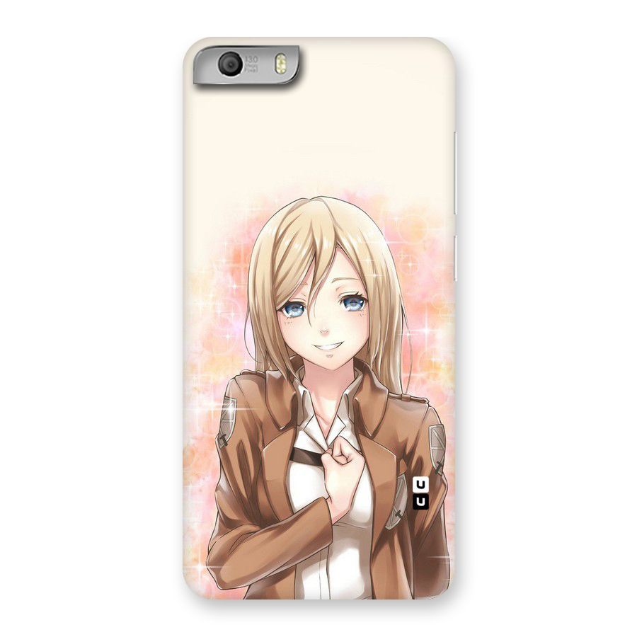 Cute Girl Art Back Case for Micromax Canvas Knight 2