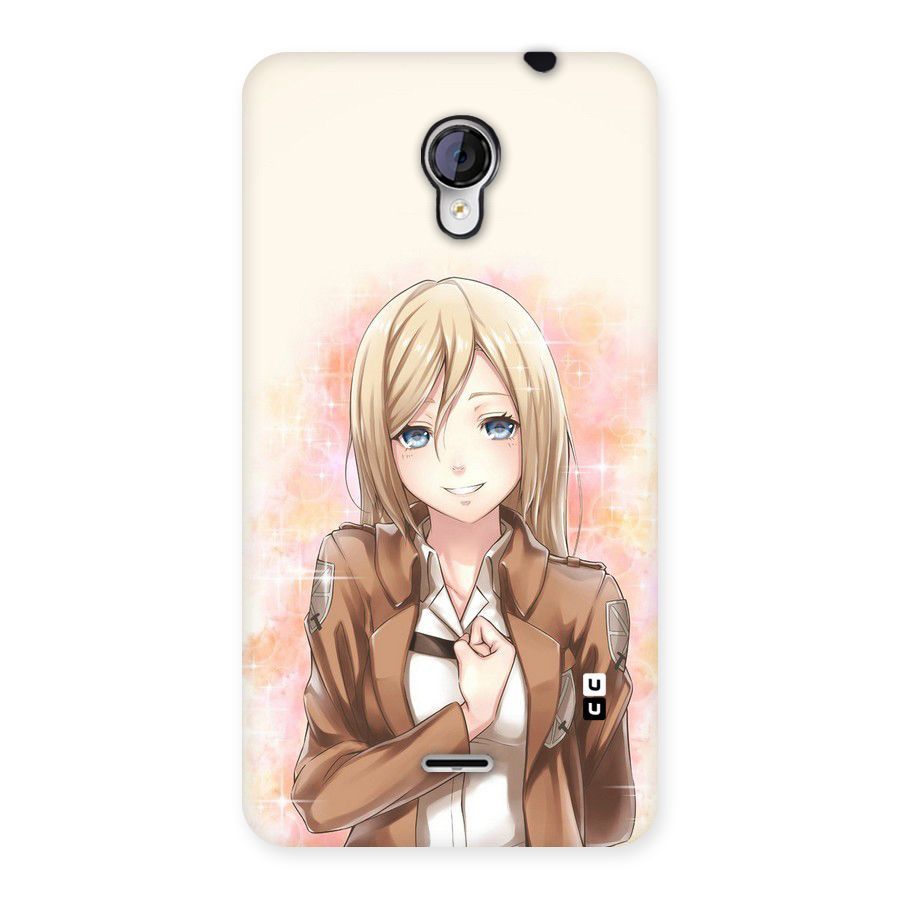Cute Girl Art Back Case for Micromax Unite 2 A106