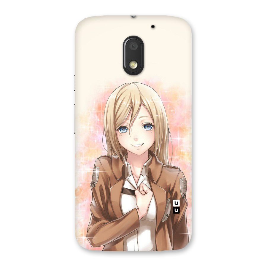 Cute Girl Art Back Case for Moto E3 Power