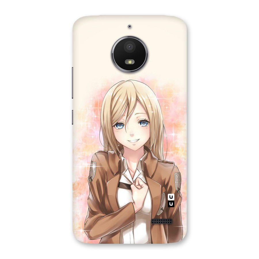 Cute Girl Art Back Case for Moto E4