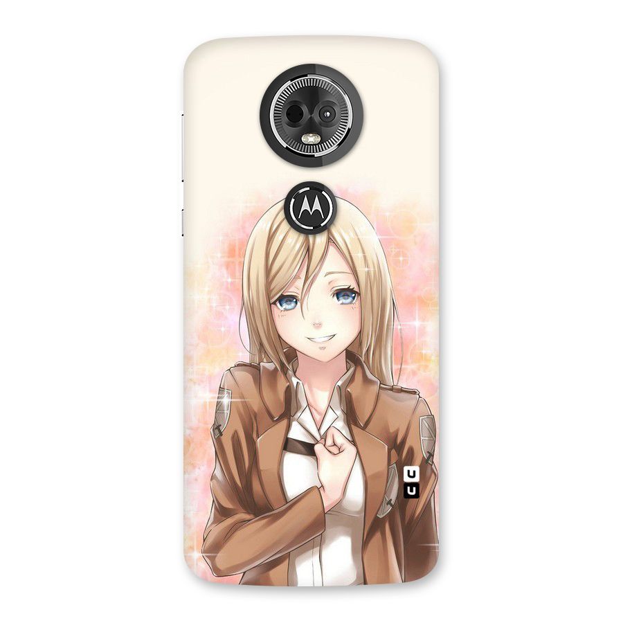 Cute Girl Art Back Case for Moto E5 Plus
