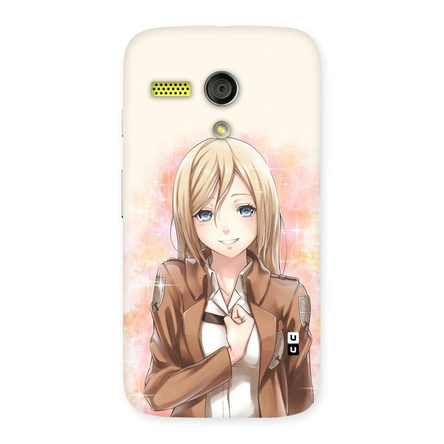 Cute Girl Art Back Case for Moto G