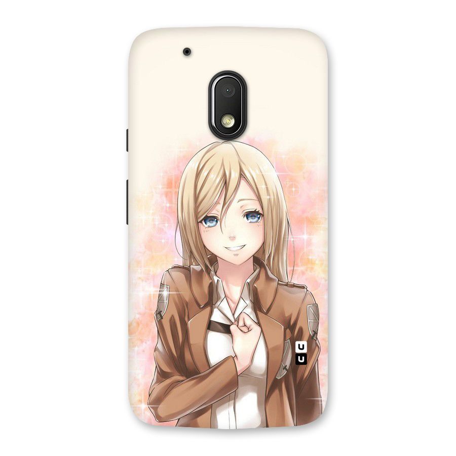 Cute Girl Art Back Case for Moto G4 Play