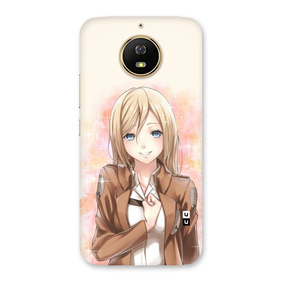 Cute Girl Art Back Case for Moto G5s