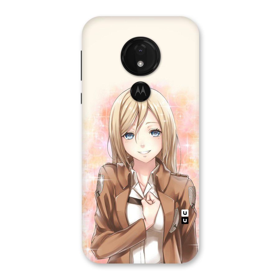 Cute Girl Art Back Case for Moto G7 Power