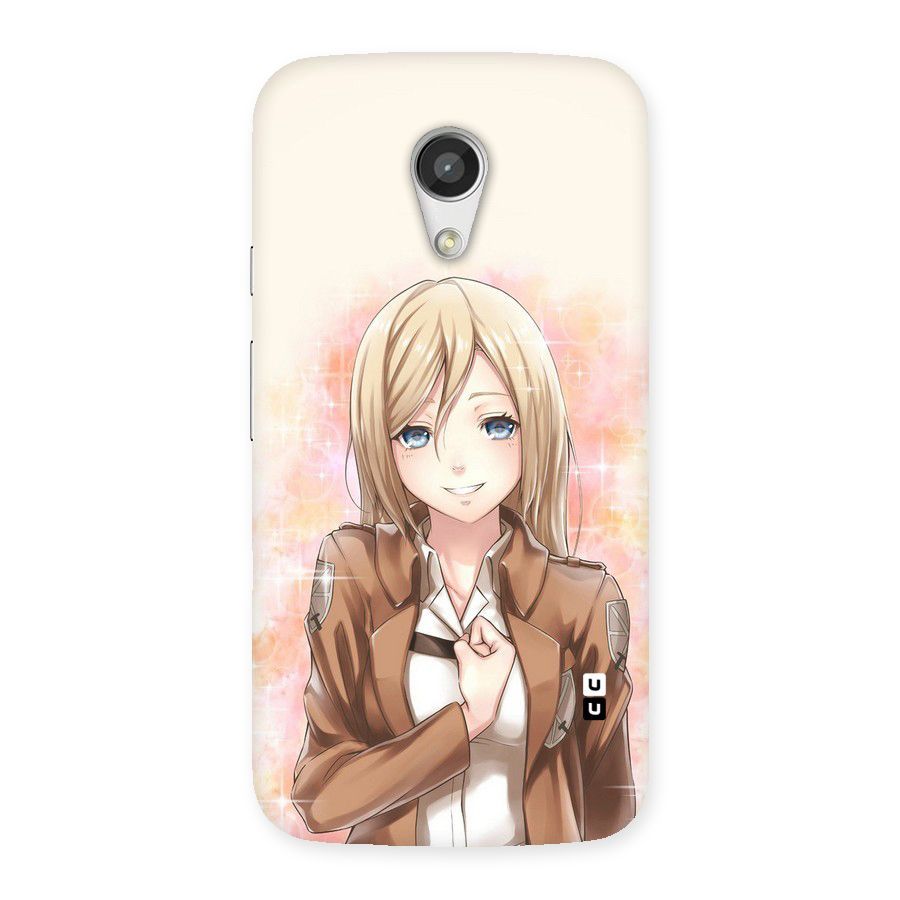 Cute Girl Art Back Case for Moto G 2nd Gen