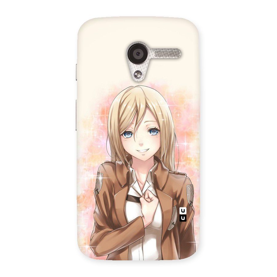 Cute Girl Art Back Case for Moto X