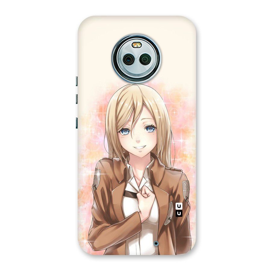 Cute Girl Art Back Case for Moto X4