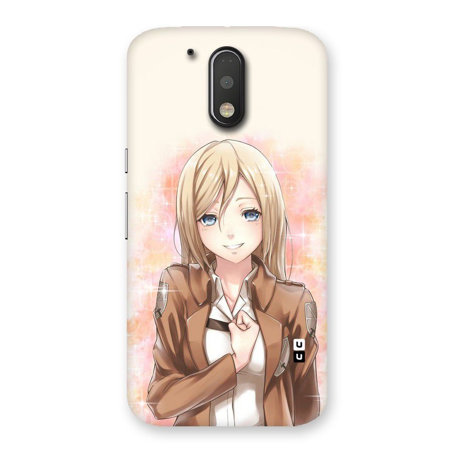 Cute Girl Art Back Case for Motorola Moto G4 Plus