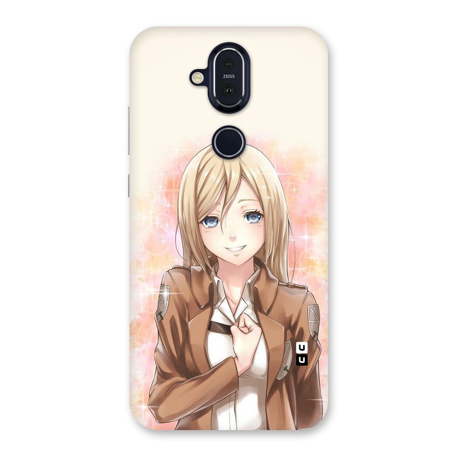 Cute Girl Art Back Case for Nokia 8.1