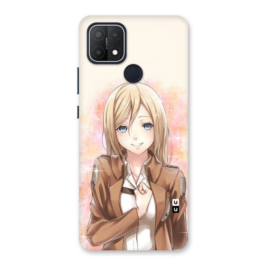 Cute Girl Art Back Case for Oppo A15