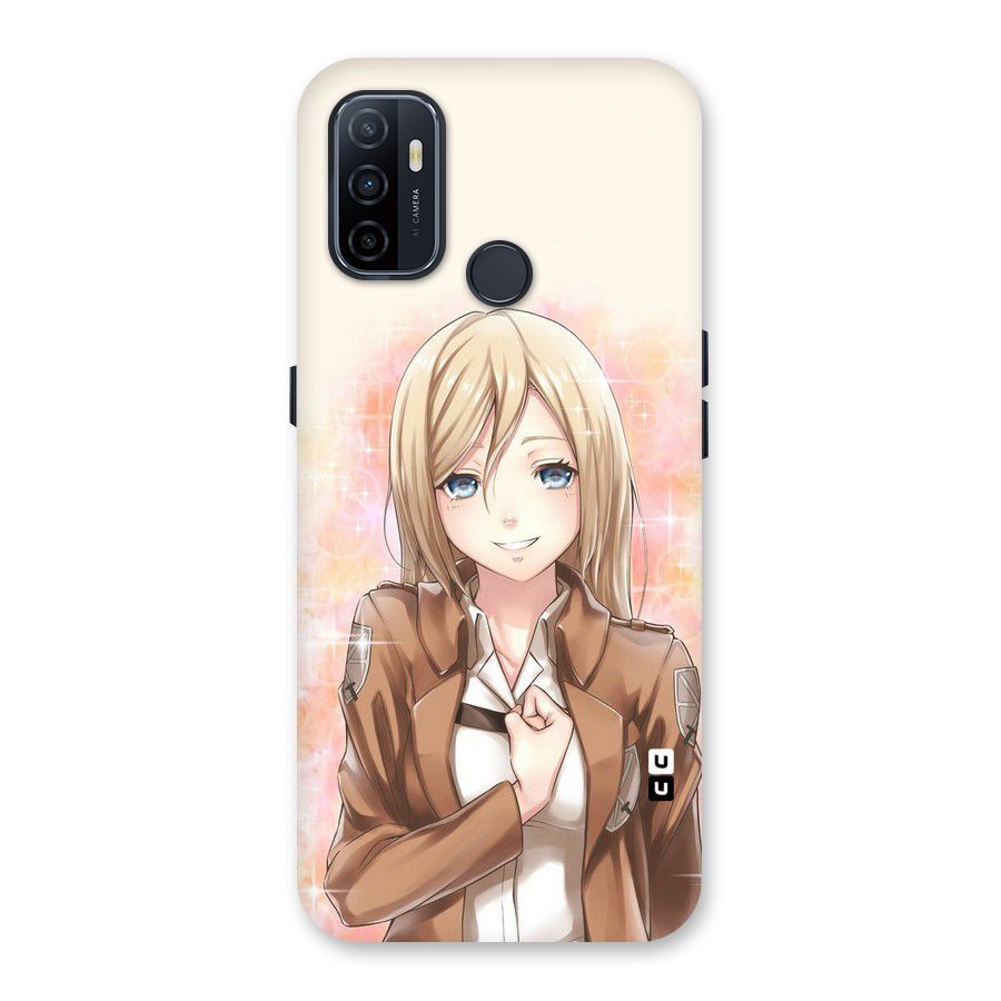 Cute Girl Art Back Case for Oppo A32